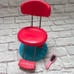 Journey girls salon chair & hairbrush